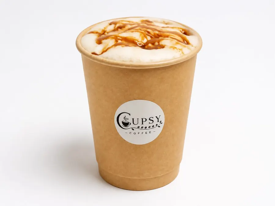 The Golden Date Latte served at Cupsy Coffee in Dora, Lebanon